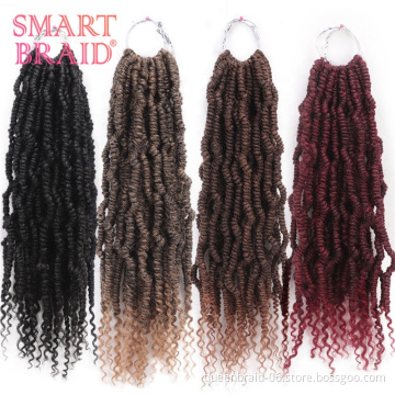 14 Inch 24 Strands/pieces Crotchet Hair Extension Pre-looped Fluffy Braids Bomb Twist Crochet Hair